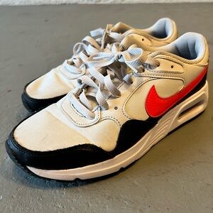 Nike Air Max SC Youth Size 6.5 CW4555-007 Black Platinum Tint Bright Crimson